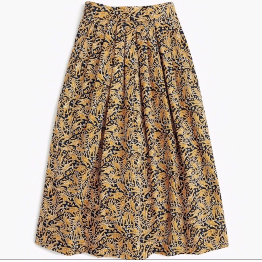 J Crew Drake’s Giraffe Print Skirt